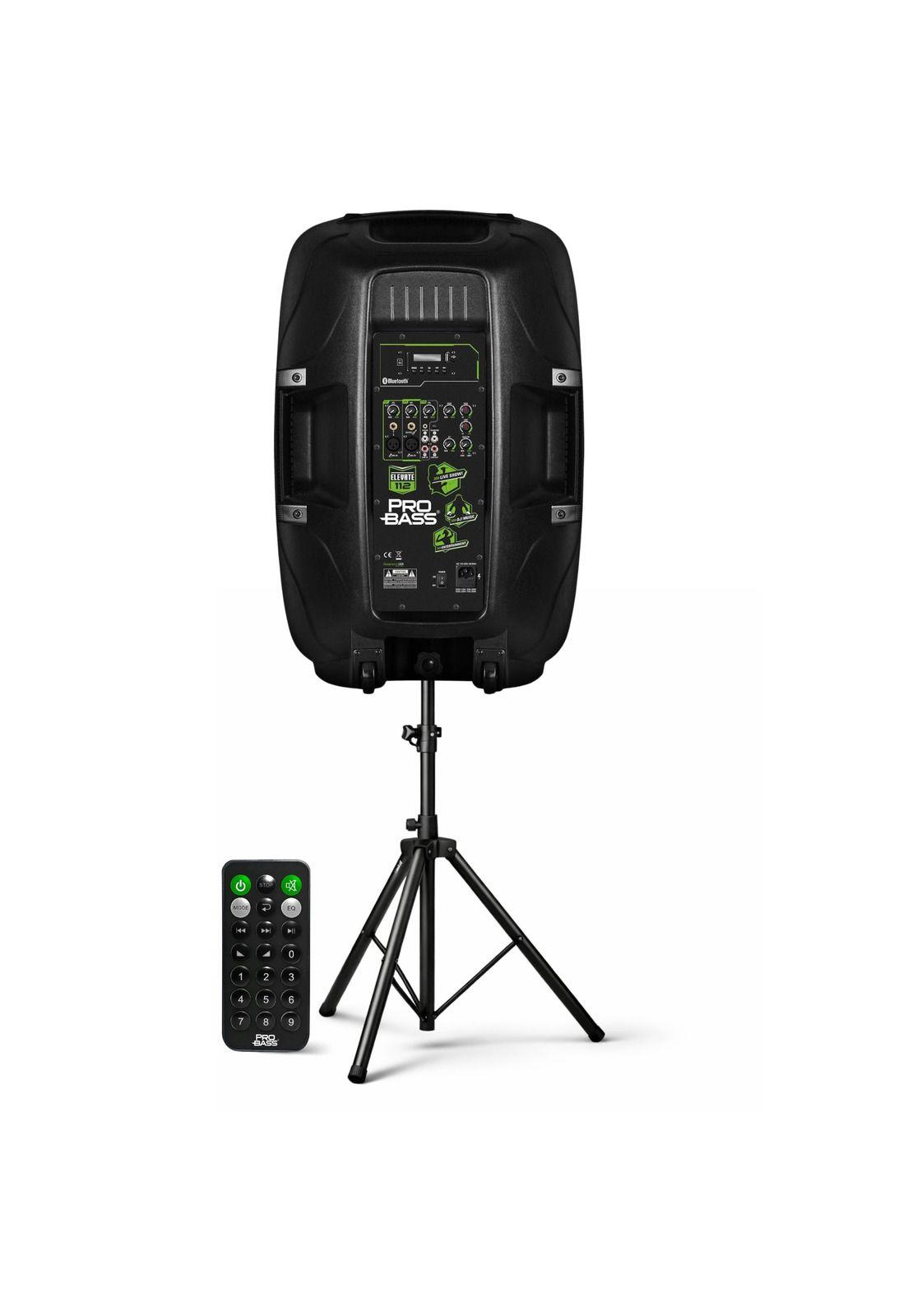 Parlante Activo PROBASS 12" 100W RMS con Bluetooth TWS+Atril-5