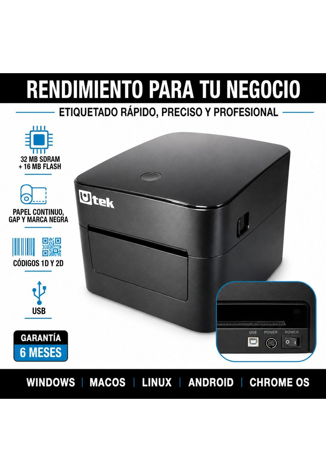 Impresora Térmica de Etiquetas Autoadhesivas 108mm Multiusos-5