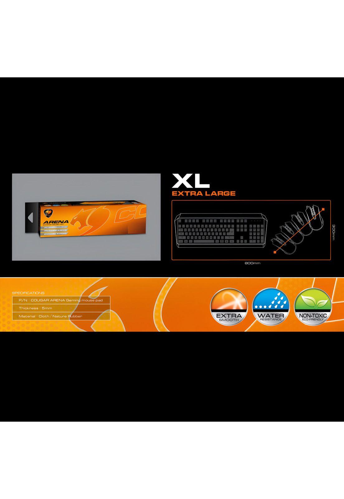 Mouse Pad Cougar Arena X Orange Gaming Extended Edition 5mm-7