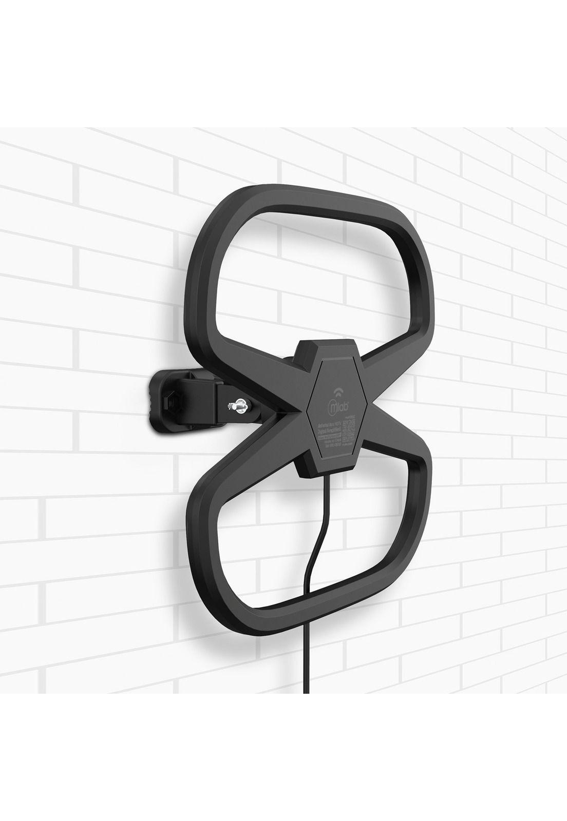 Antena de TV Digital HDTV Amplificada 32DBI / 10MT / Ext-Int-2