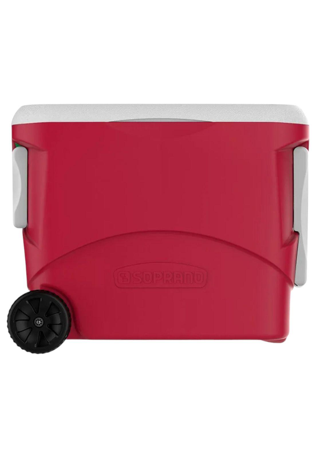 Cooler Portátil Soprano 50L con Ruedas Conserva Hasta 36H RD-2