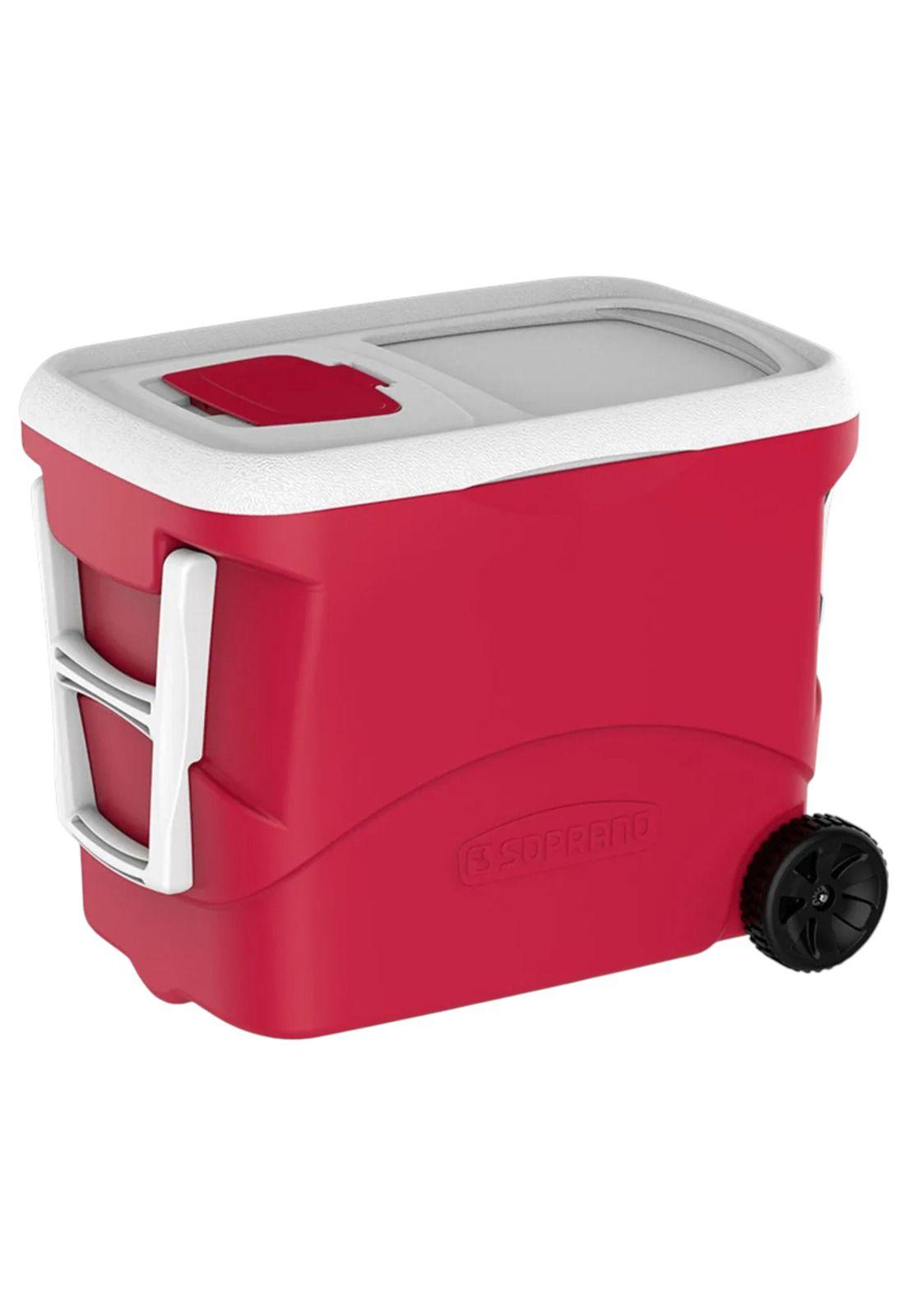 Cooler Portátil Soprano 50L con Ruedas Conserva Hasta 36H RD-6