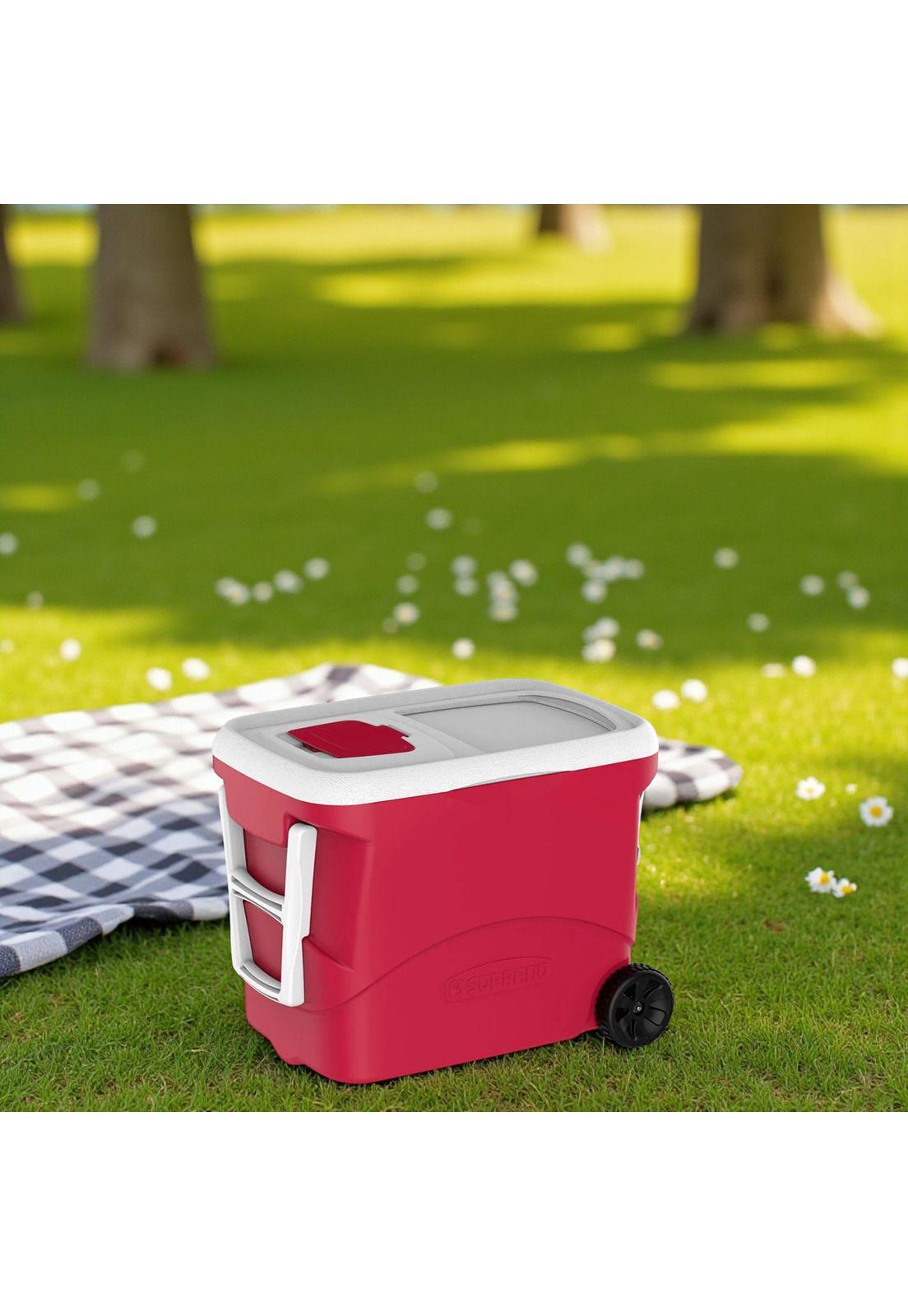 Cooler Portátil Soprano 50L con Ruedas Conserva Hasta 36H RD-7