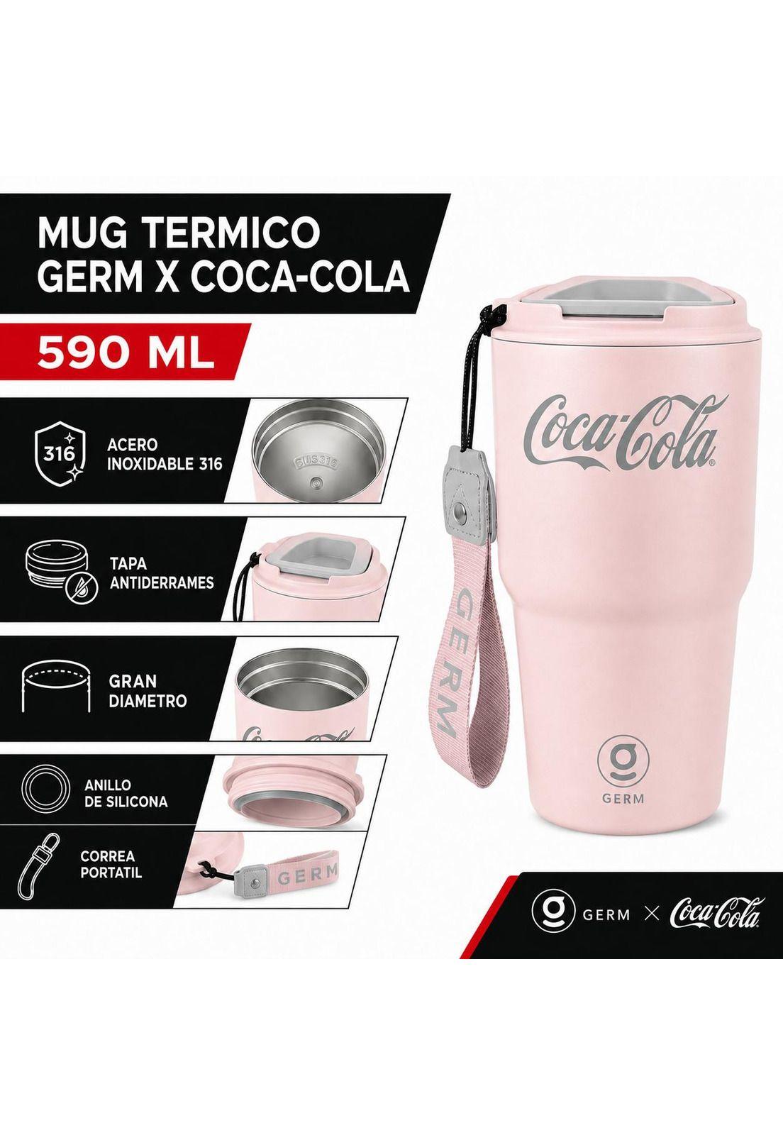 Vaso Térmico MUG Germ Coca-Cola 590ML Pink Edition-5