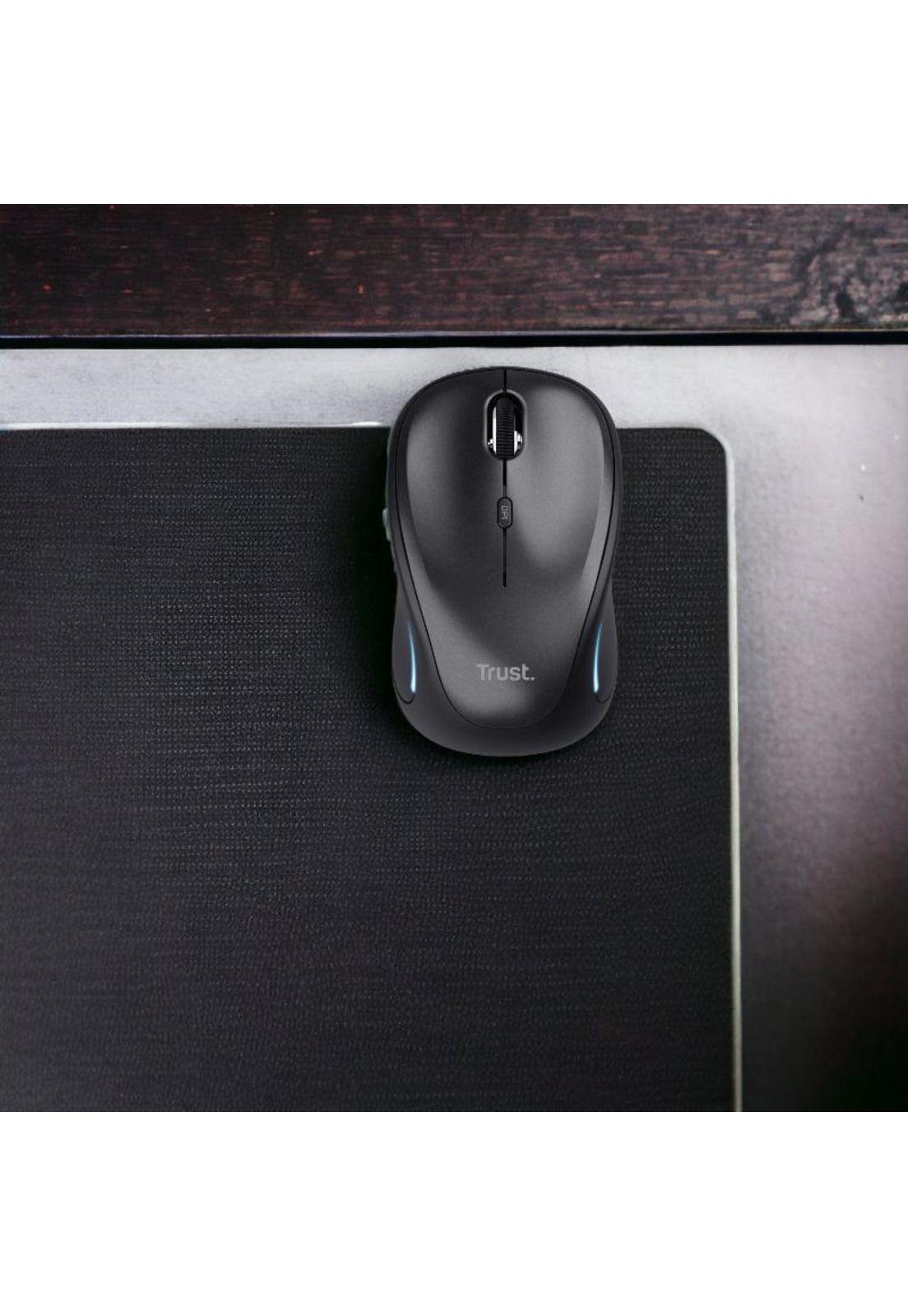 Mouse Inalambrico Trust YVI FX RetroIluminado Black 22333-03-4