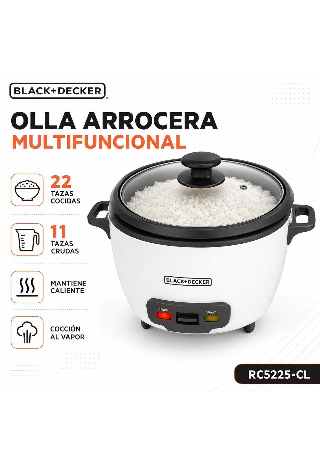 Olla Eléctrica Arrocera Multifuncional Black+Decker RC5225CL-6