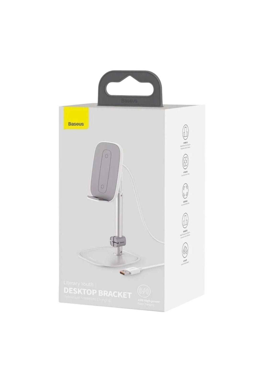 Soporte Smartphone y Tablet Desk con Carga Inalámbrica 15W-5