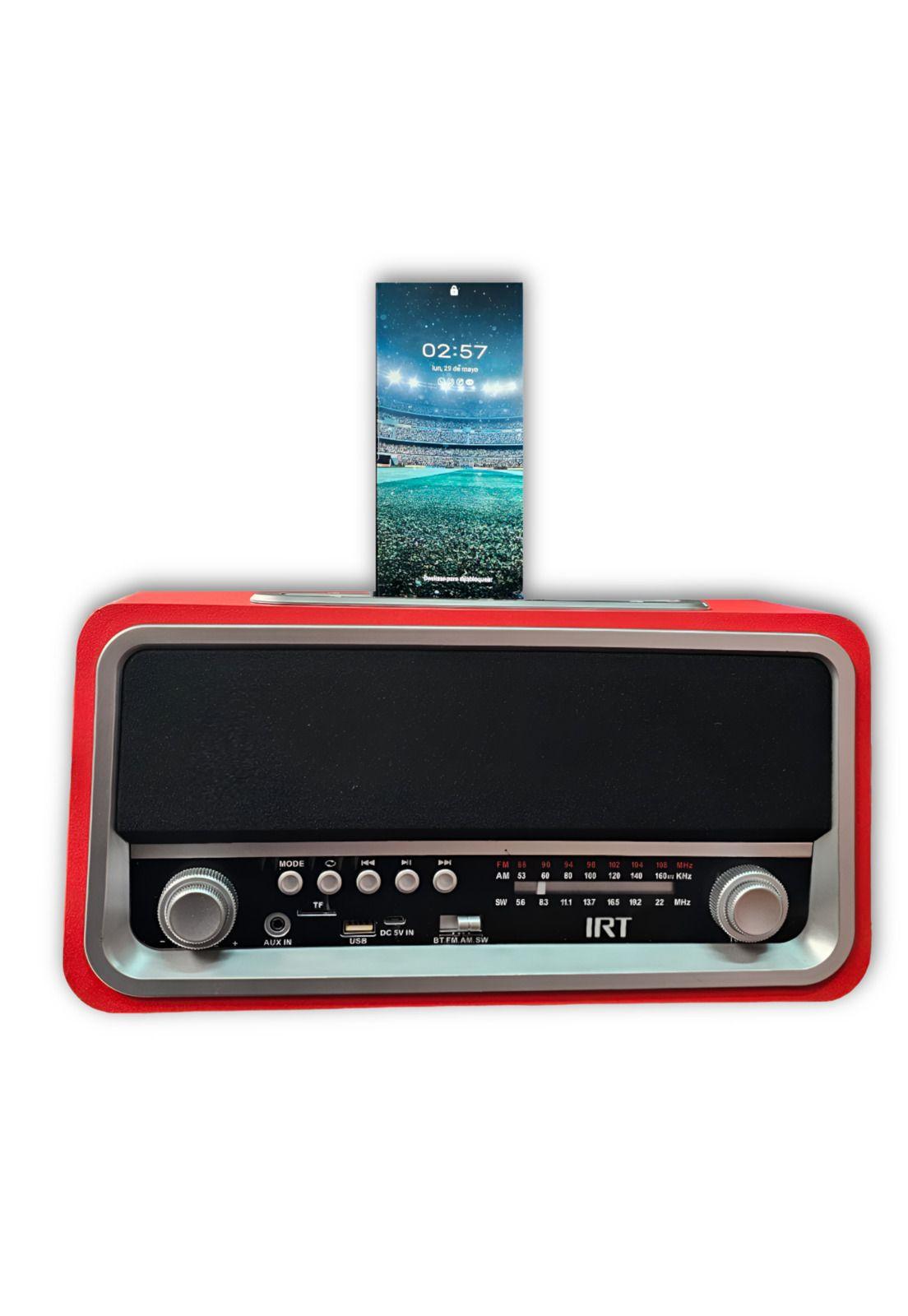 Radio Retro Vintage IRT Bluetooth /AM /FM Recargable RETRO06-2