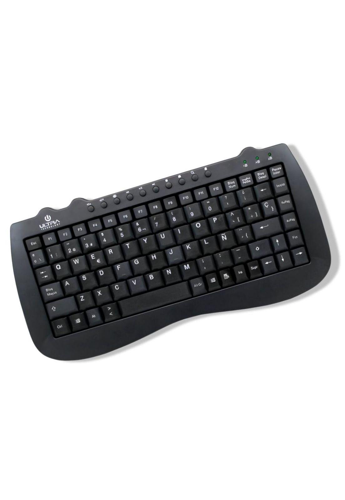 Mini Teclado USB Multimedia Ultra Compacto  K115U-2