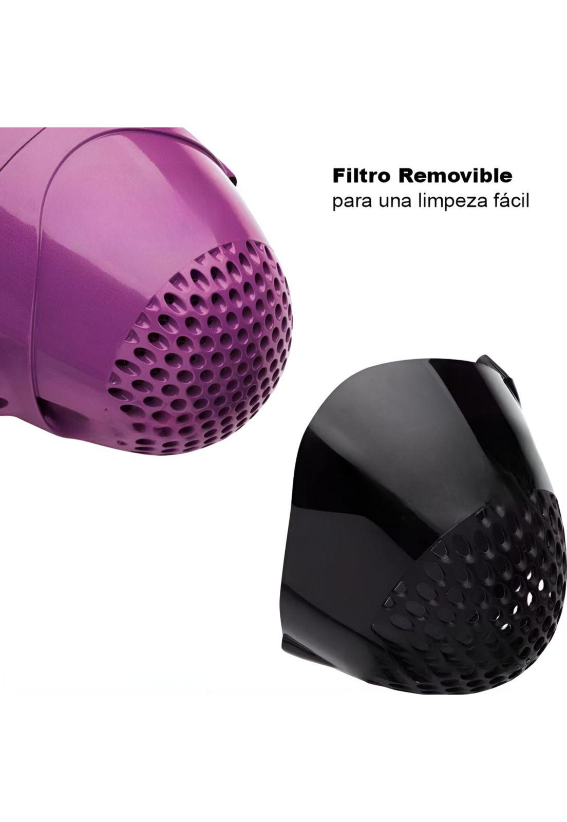 Secador de Cabello Revlon Ionic Pro 2000W - DR773PLA2 Morado-3