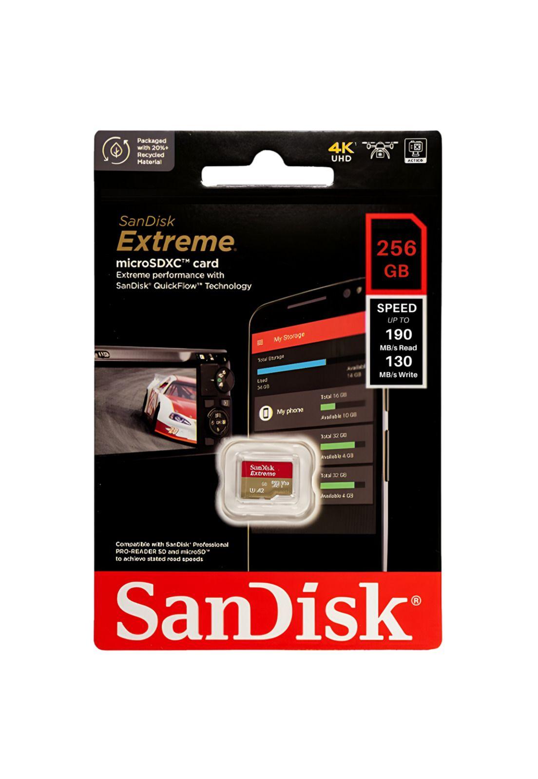 Memoria Micro SD SanDisk 256 GB Extreme Line A2 190 MB/s 4K-0