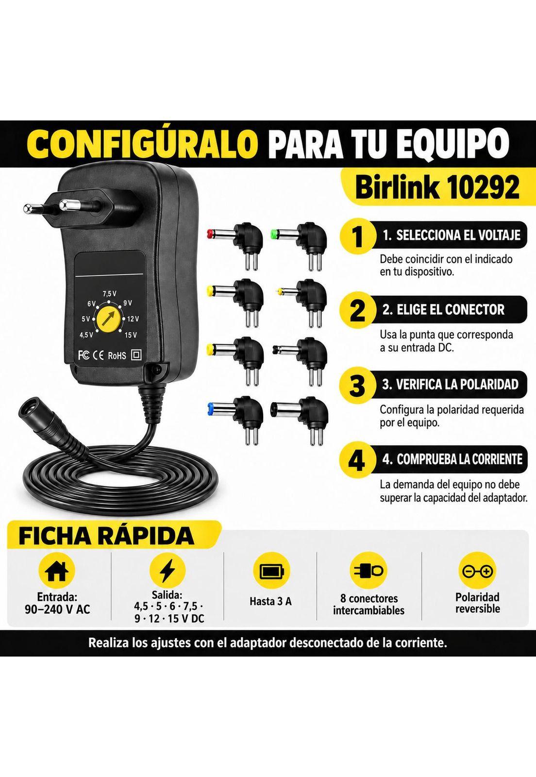 Fuente De Poder Universal Regulable 15V/3A Max Elimina Pilas-2