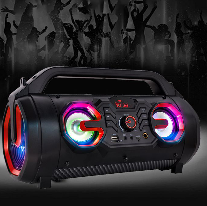 Parlante Bazuca IRT Bluetooth FM LED con Micrófono 30 RMS-10