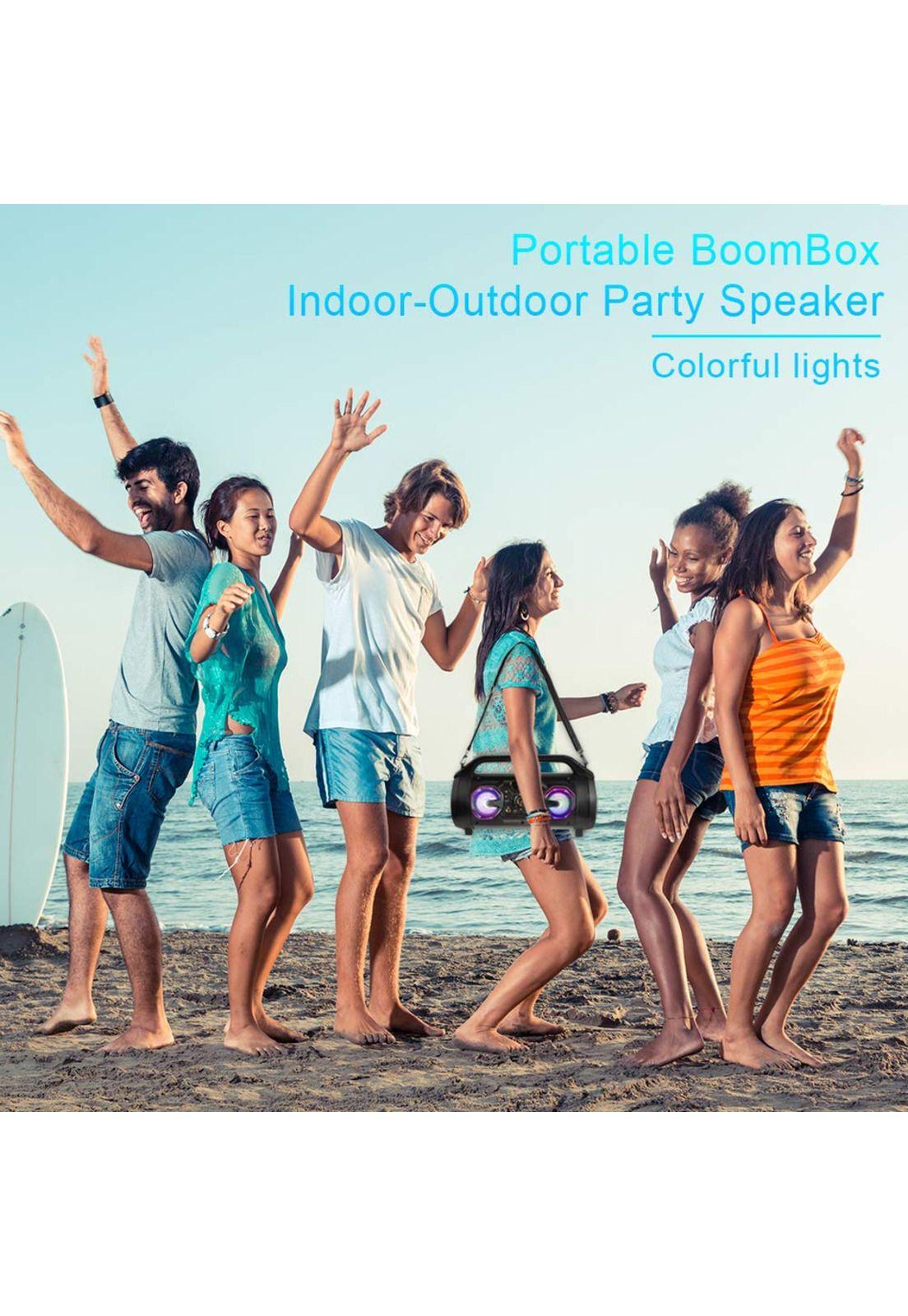 Parlante Bazuca IRT Bluetooth FM LED con Micrófono 30 RMS-5