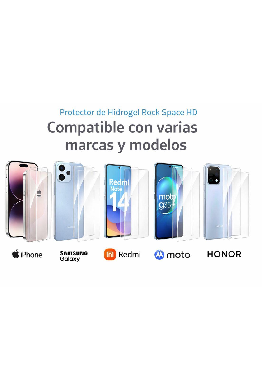 Pack 3 Hidrogel Rock Space HD para Apple iPhone 13 Mini-7