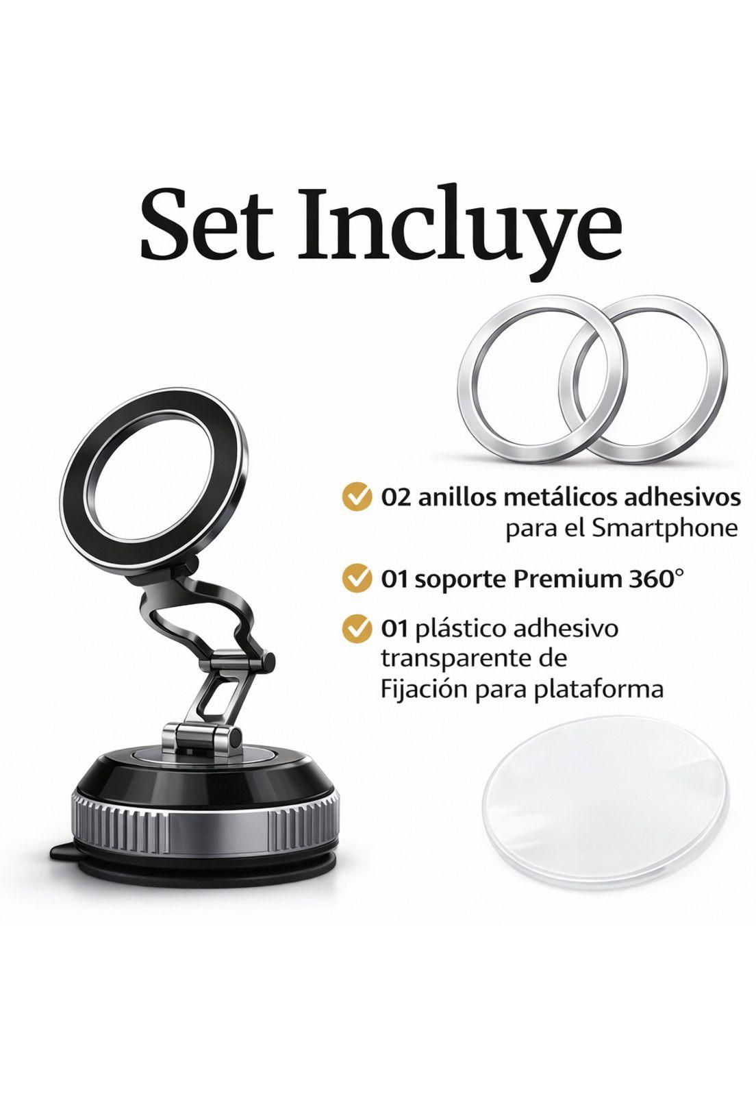 Soporte de Smartphone Magnético con Articulación 360°Premium-5
