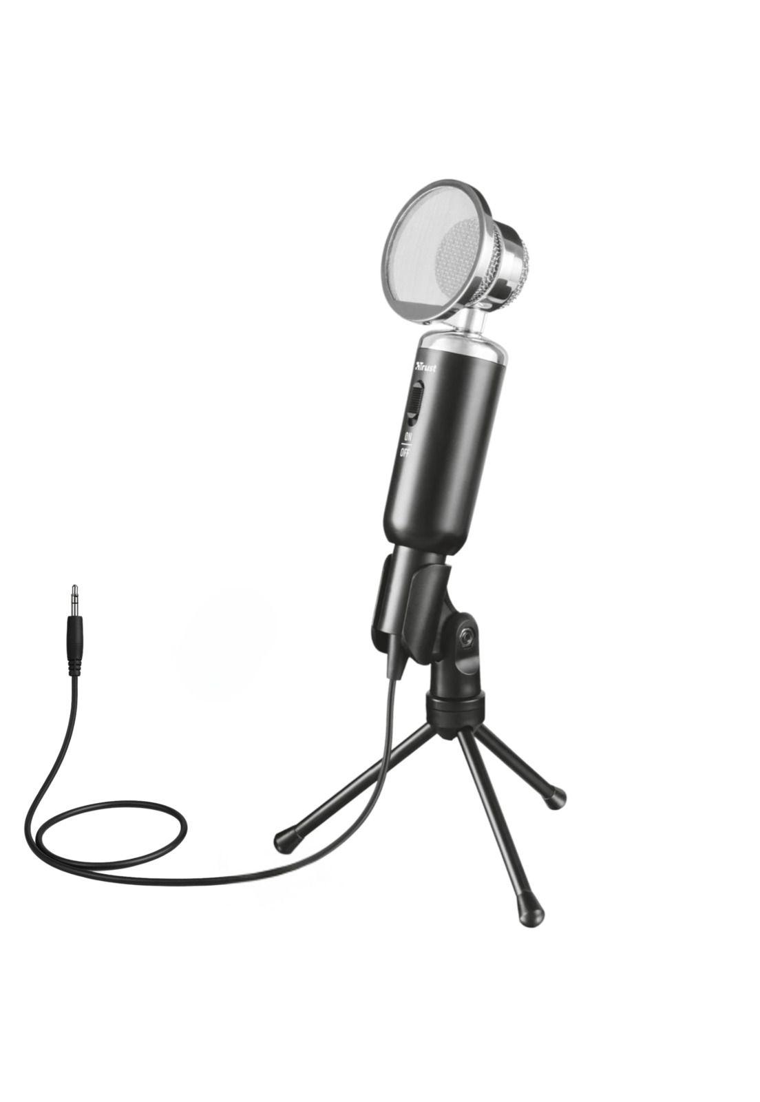 Microfono de Escritorio Trust Madell Jack 3.5mm con Filtro POP-1