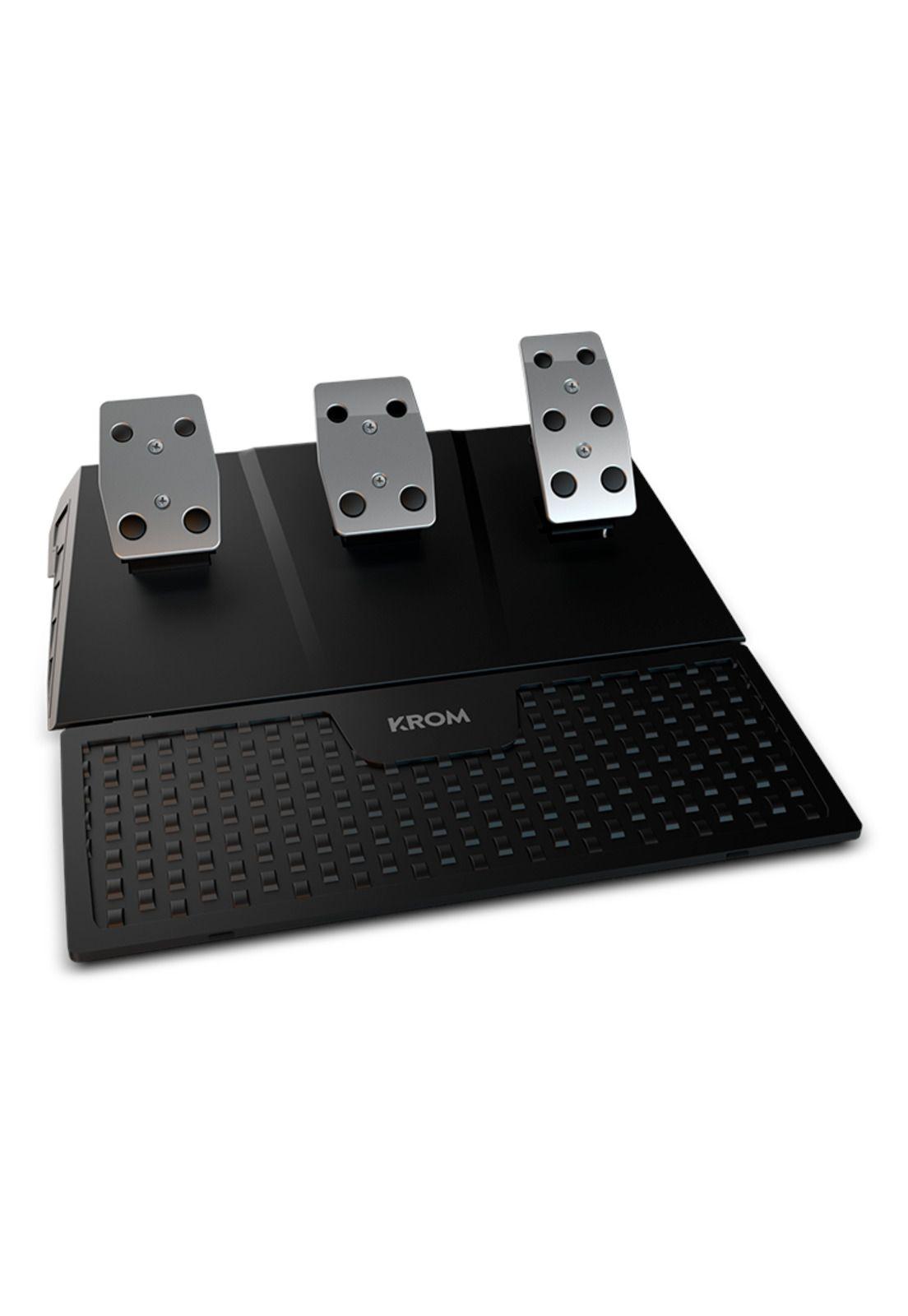 Kit Gaming Volante + Acelerador + P.Cambios Krom K-WHEEL PRO-3