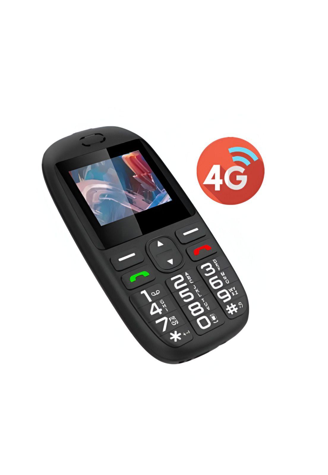 Teléfono Senior Adulto Mayor + Función S. O. S 4G Black 486B-3