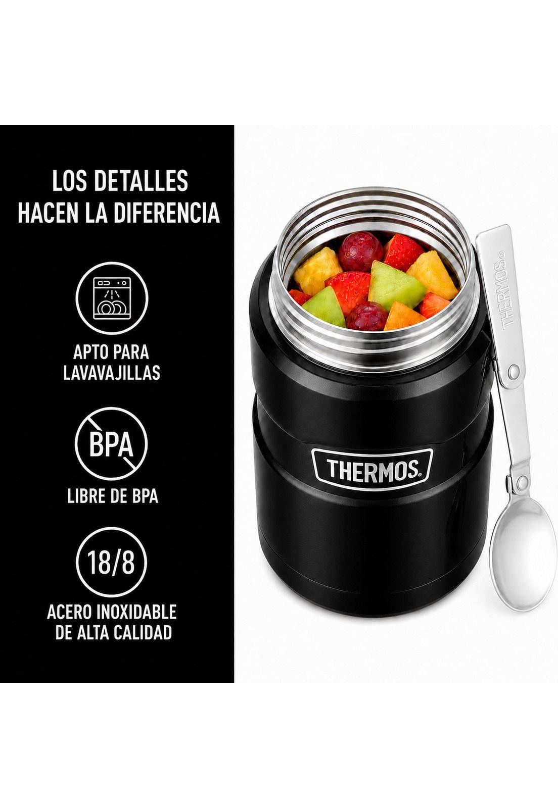 Termo de Comida Premium Inox Thermos King  470ML Negro-8