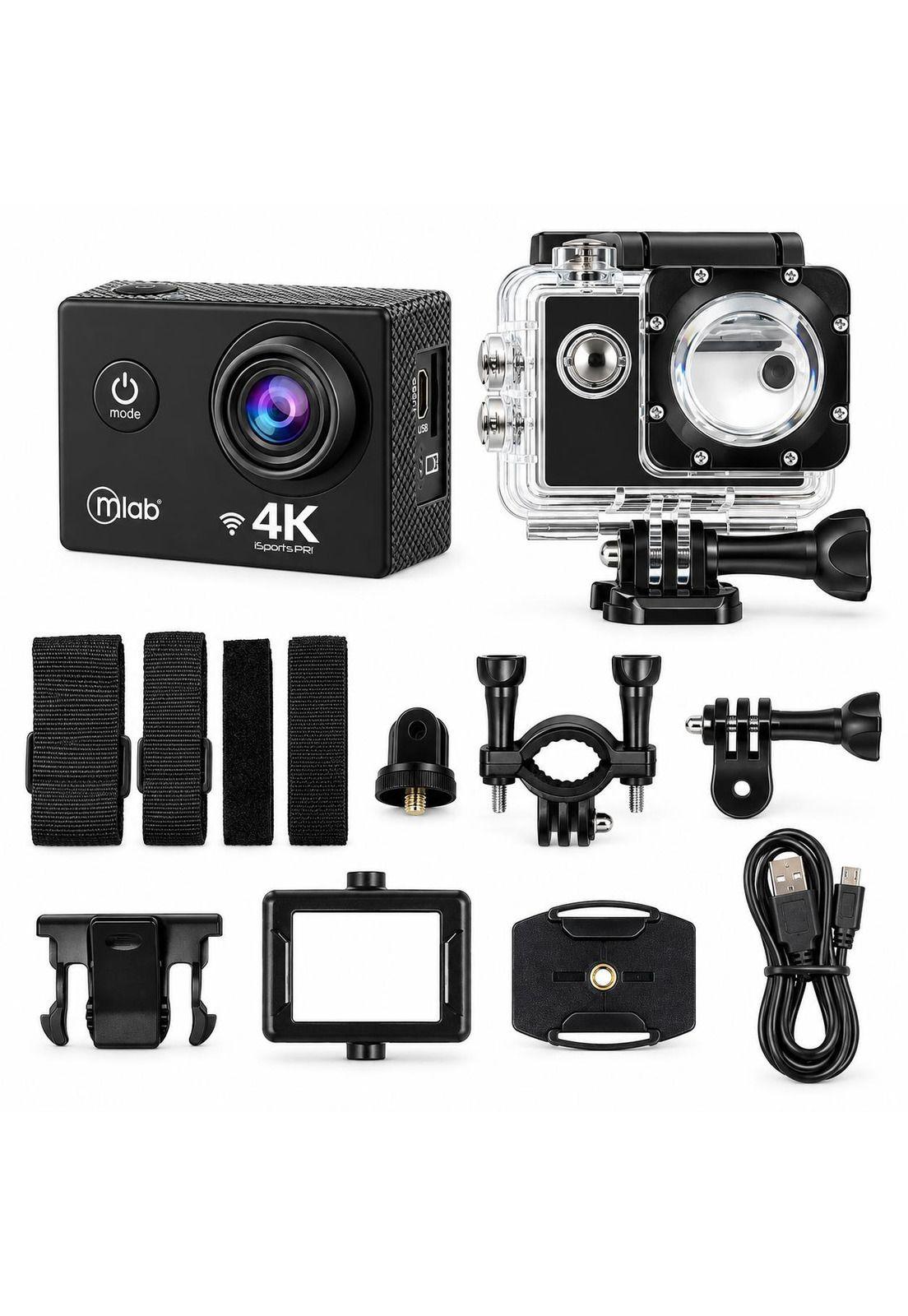 Cámara Deportiva 4K Waterproof Ultra HD ISPORT Wifi - 8962-4