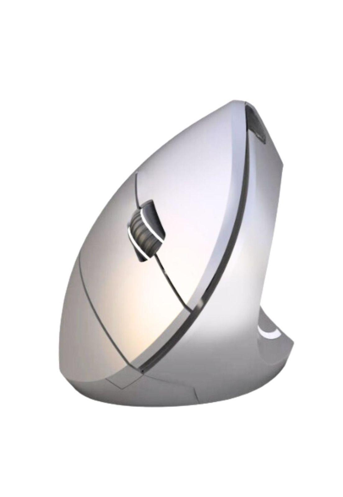 Mouse Vertical Ergonómico Inalámbrico BT Recargable Gris-0