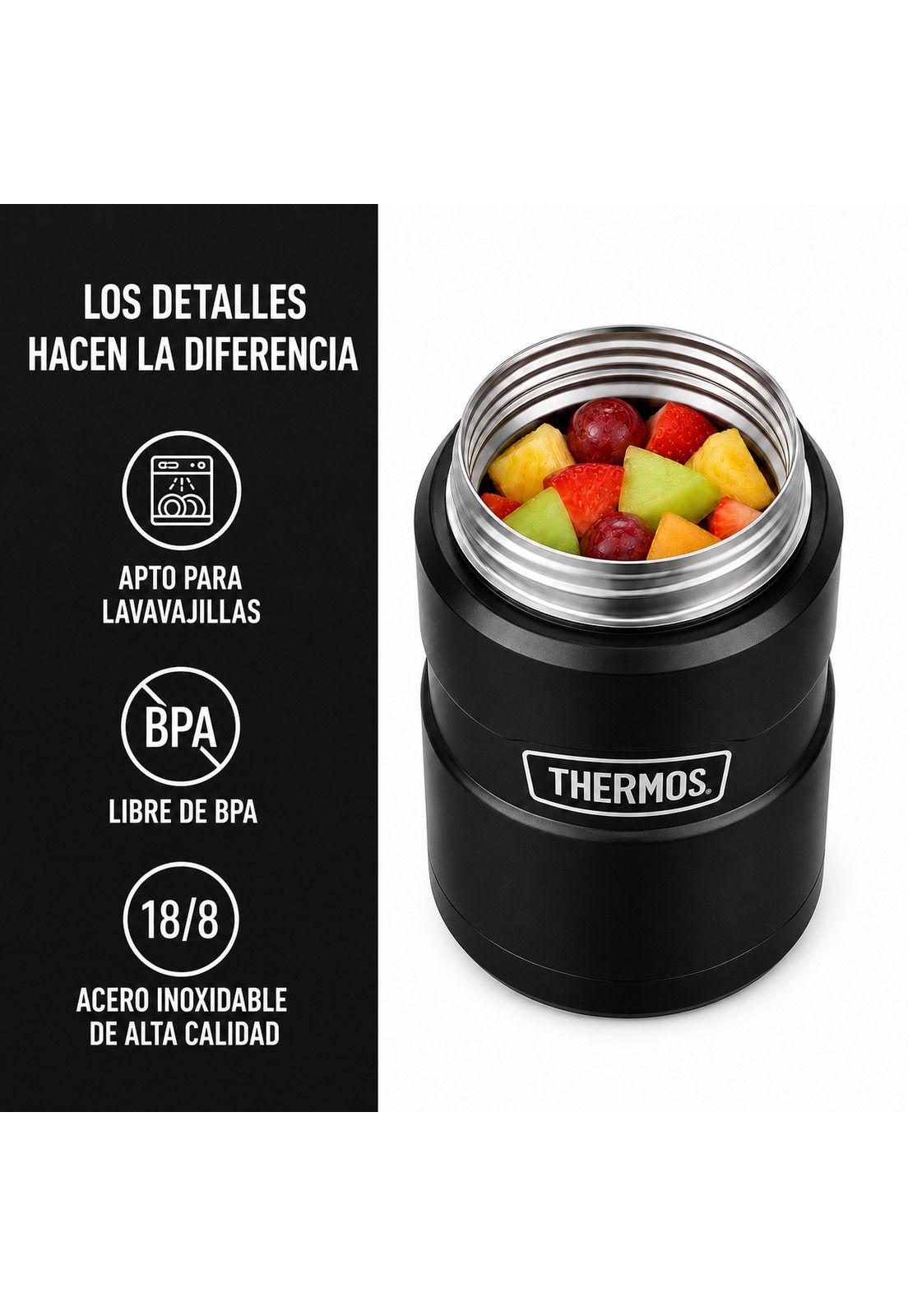 Termo de Comida Inox Thermos King  700ML  Negro-8