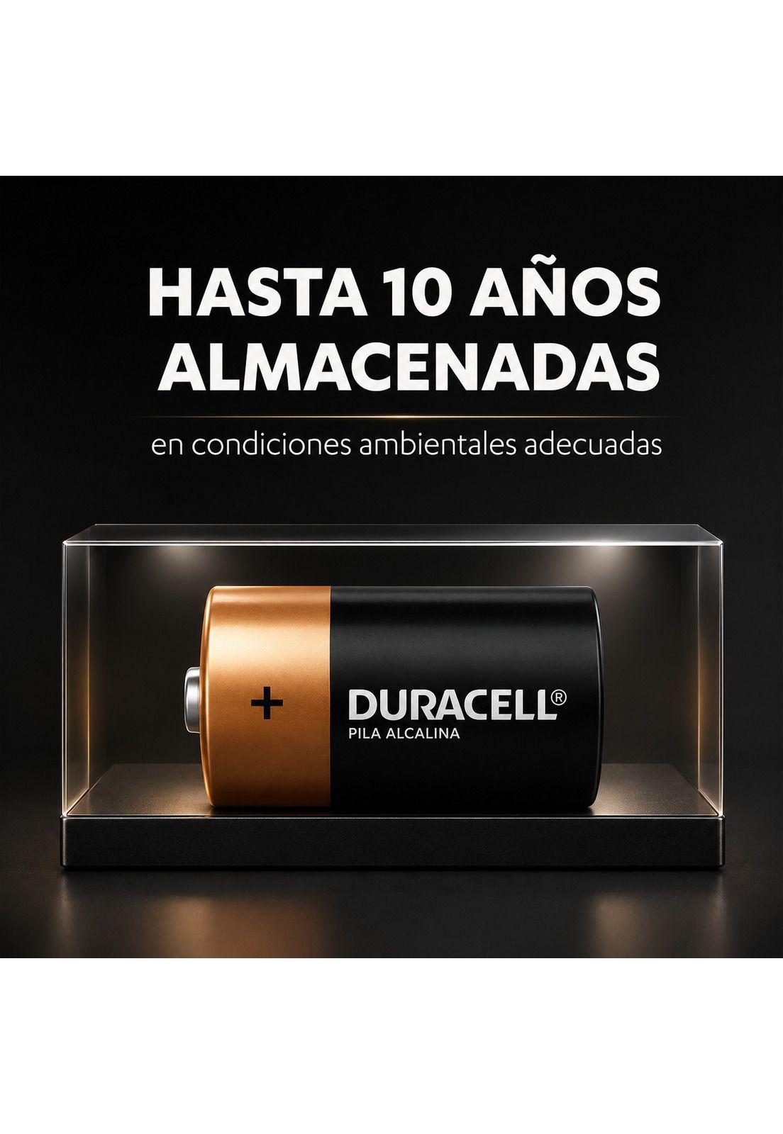 Pila Duracell D Alcalina Extra Duración-4