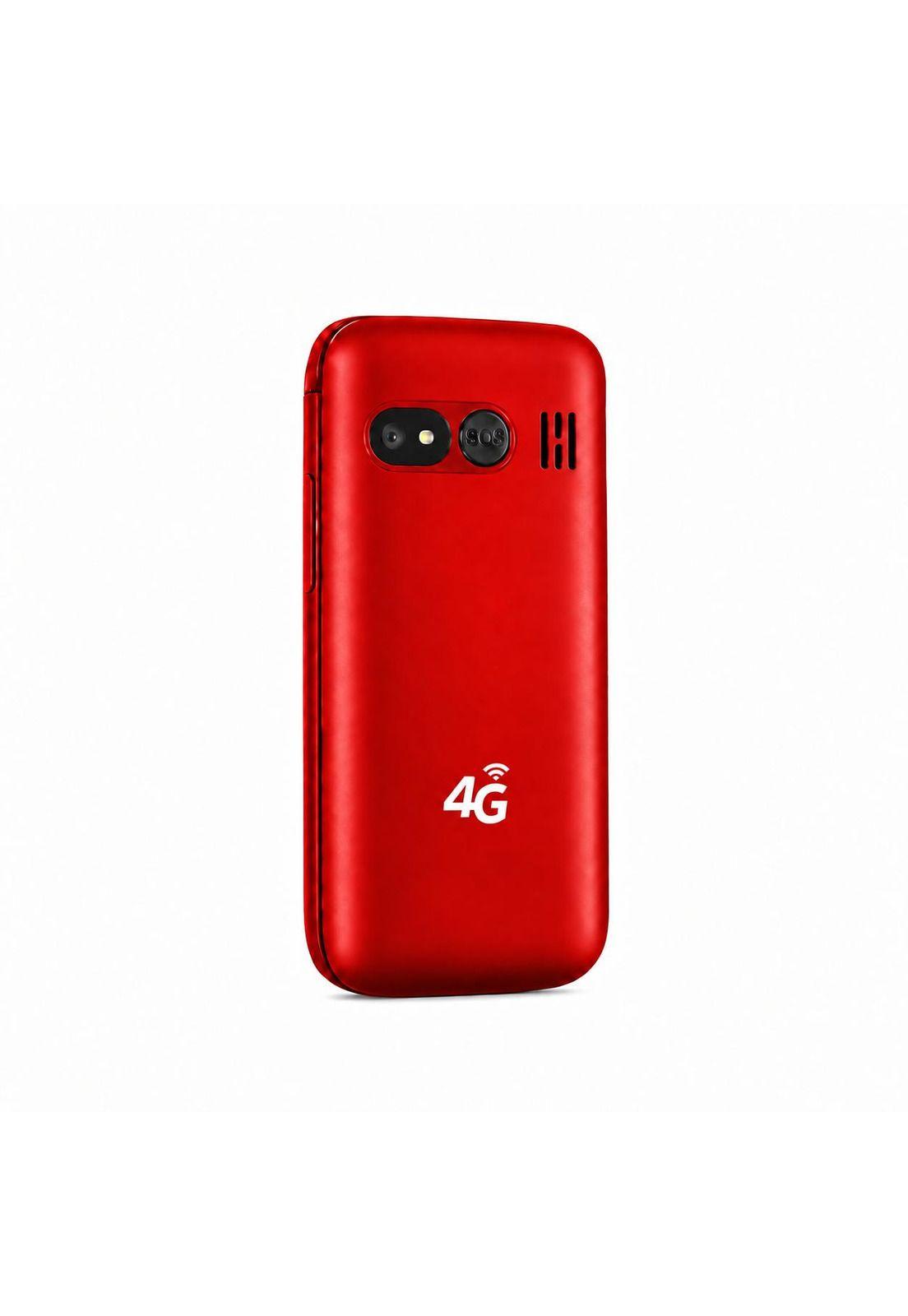 Celular Senior Para Adulto Mayor S.O.S Tecnolab 3G Tl038 Rojo-6