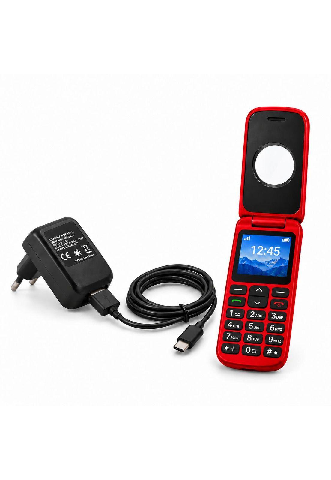 Celular Senior Para Adulto Mayor S.O.S Tecnolab 3G Tl038 Rojo-8