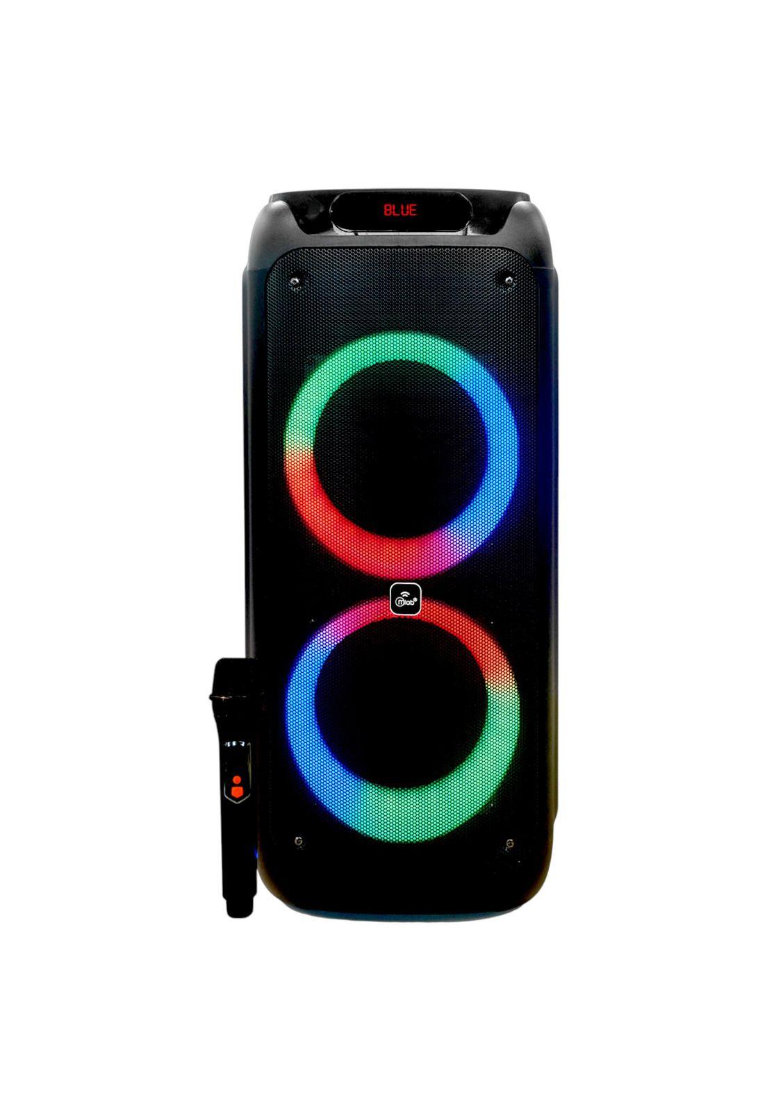 Parlante Karaoke Flaming BIG BASS Dual 8" MicWireless 60WRMS-5