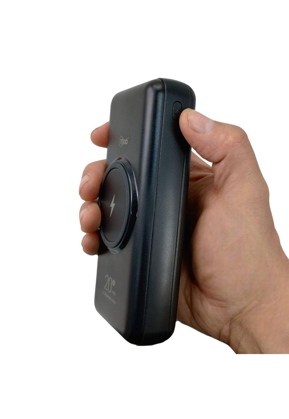 Powerbank Magnético 20000mAh con Carga Rápida e Inalámbrica-7