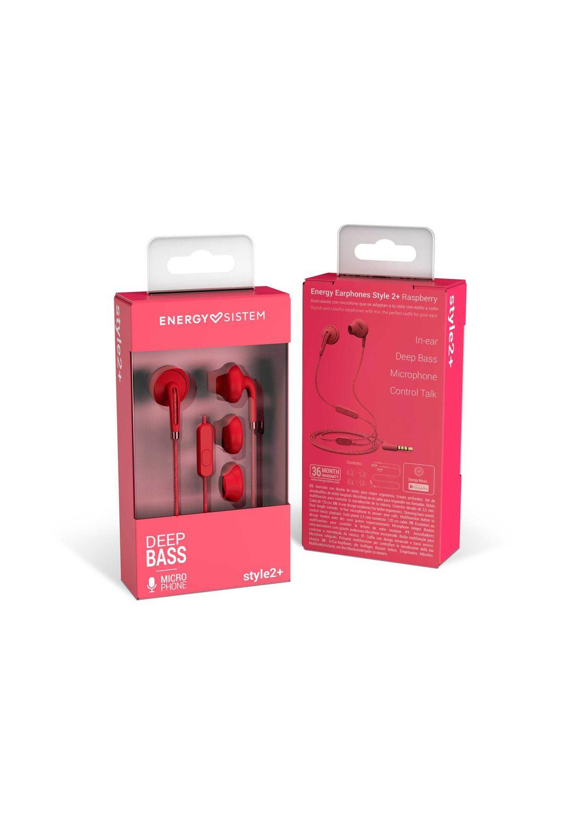 Audífonos con Manos Libre Energy Sistem Style2+ Raspberry-4