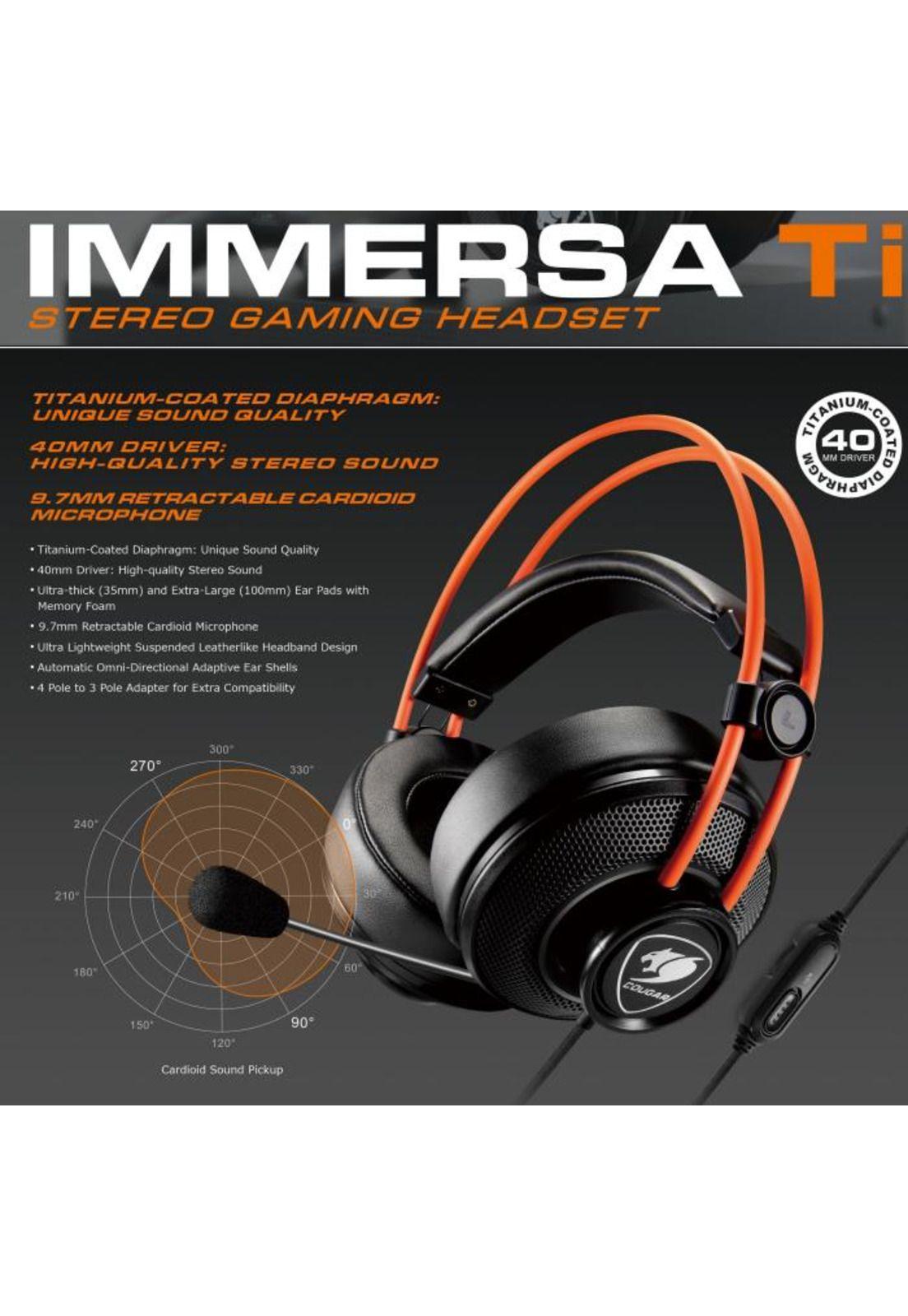 Audifonos Gamer Cougar Immersa TI Multiplataformas-9