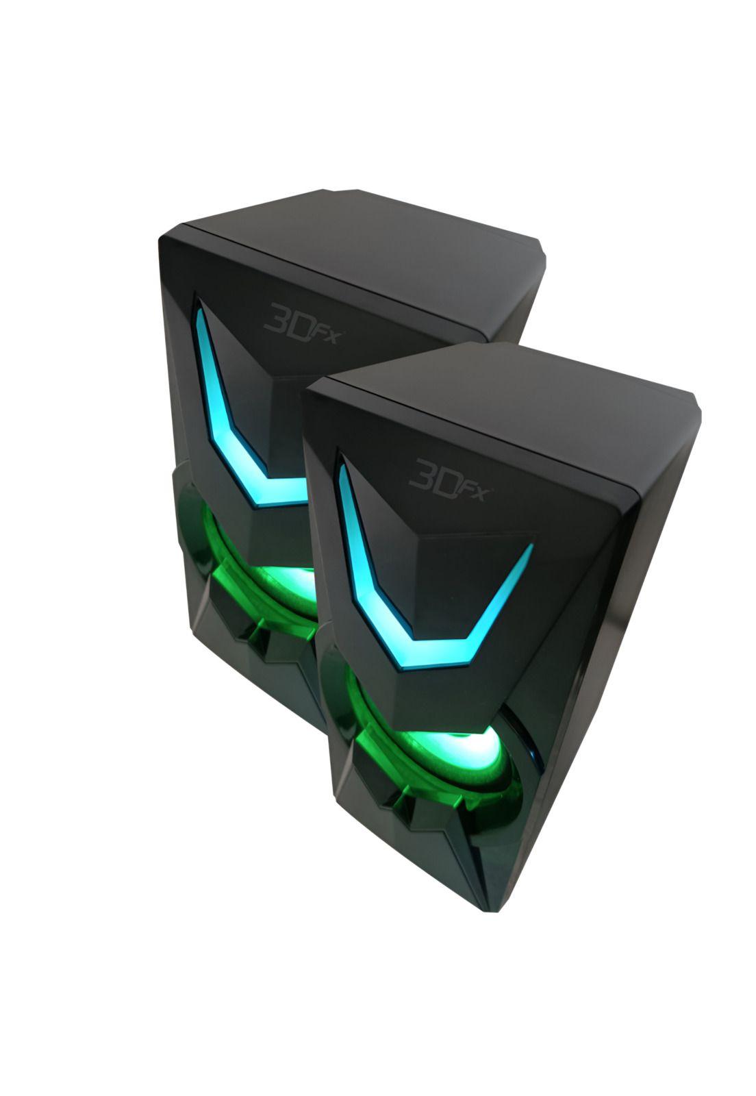 Parlantes Gamer 3DFX FULL RGB DEEP BASS USB 2.0 / AUX 3.5MM-2