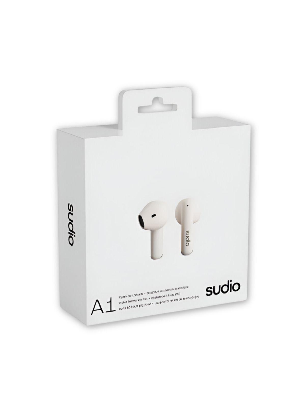 Audífonos Sudio Premium Line Earphones A1 TWS MIDNIGHT WHITE-0