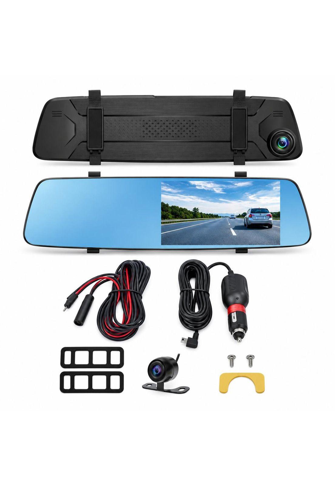 Dashcam Espejo Retrovisor Dual Cámara Frontal y Trasera FHD-6