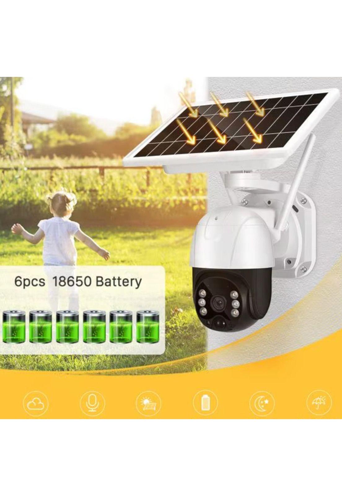 Cámara de Seguridad Solar Autónoma Robótica PTZ IP-4GLTE FHD-7