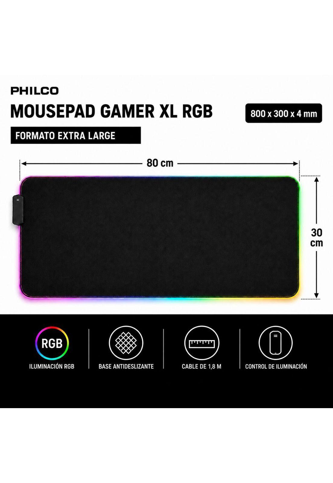 Mousepad Gamer Extra Large RGB Multipropósitos 800x300mm-7