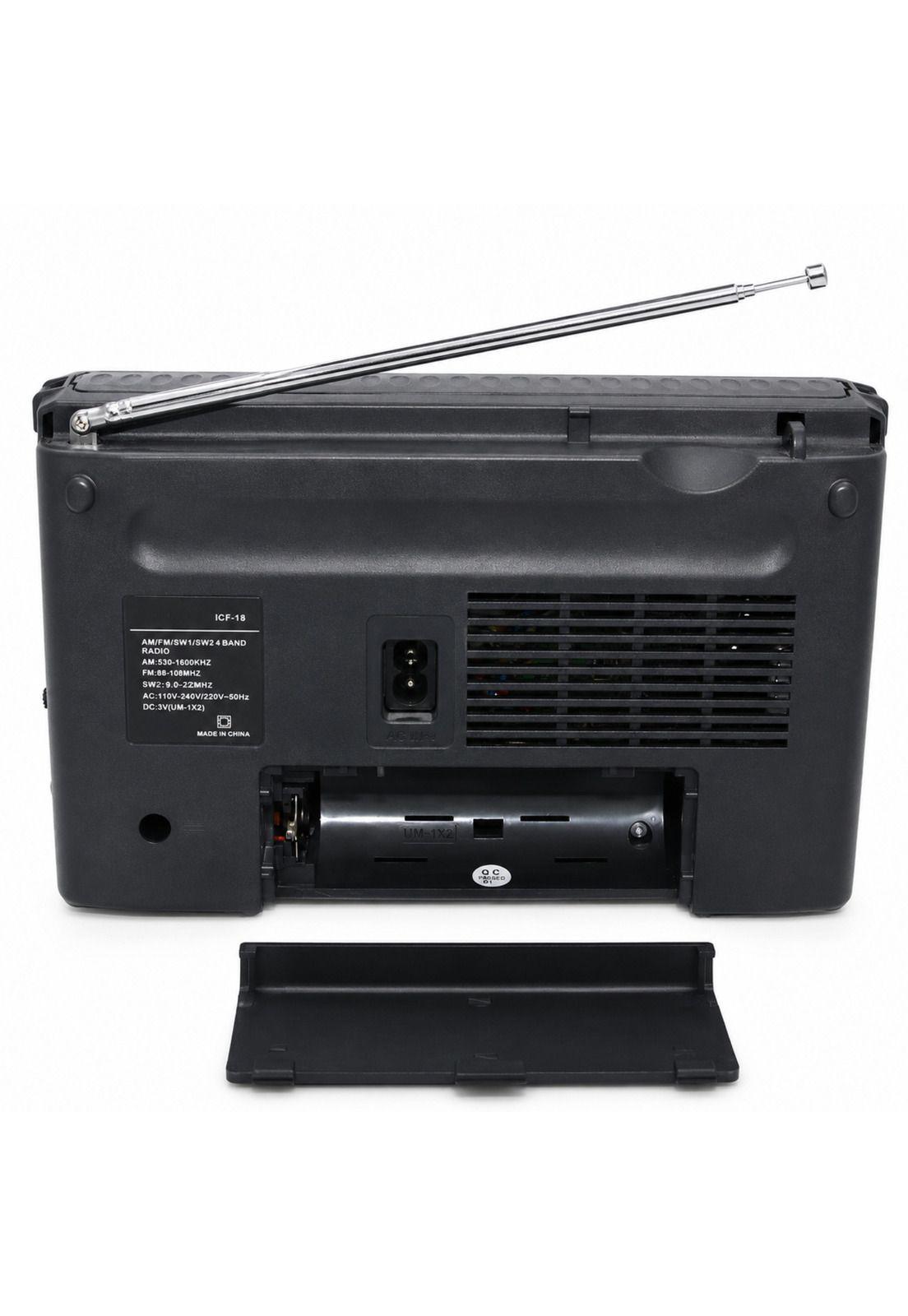 Radio AM / FM Multibandas Recargable a Pilas y Corriente 18R-2