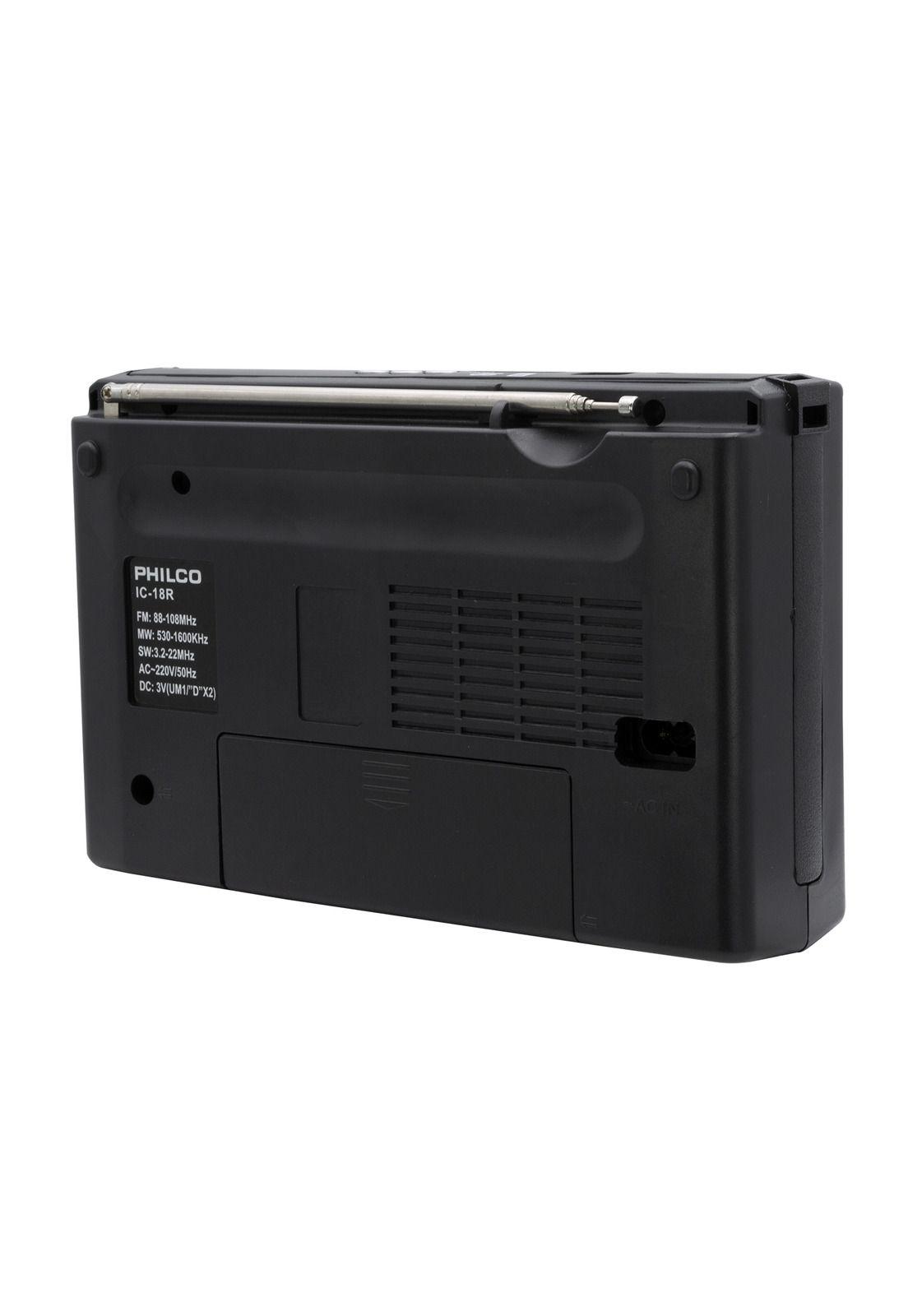 Radio AM / FM Multibandas Recargable a Pilas y Corriente 18R-3
