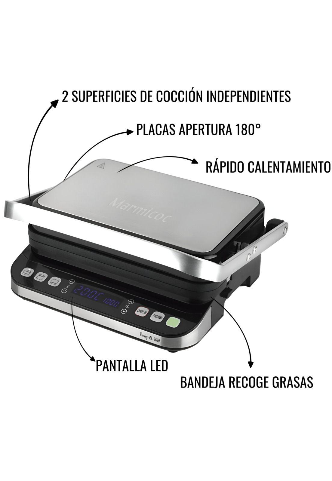Panini Grill Profesional Marmicoc 4610 INOX Display Digital-4