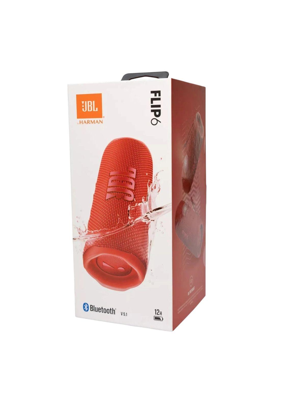 Parlante Portátil JBL Flip 6 RED  Waterproof 12 Hrs-6