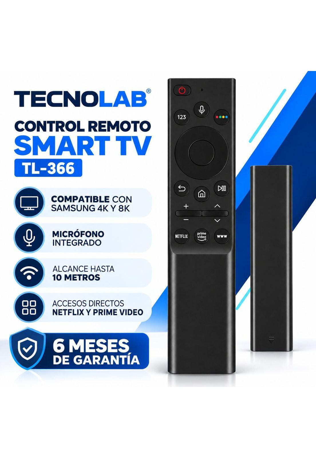 Control Remoto Compatible Samsung Smart TV 4K - 8K C/Micrófono 366-6