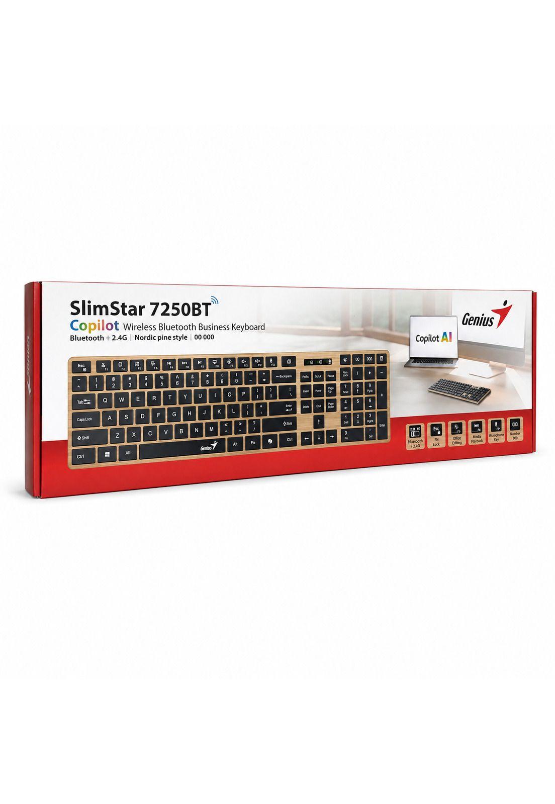Teclado Dual Wireless Bluetooth + USB 2G Slimstar Copilot AI-4