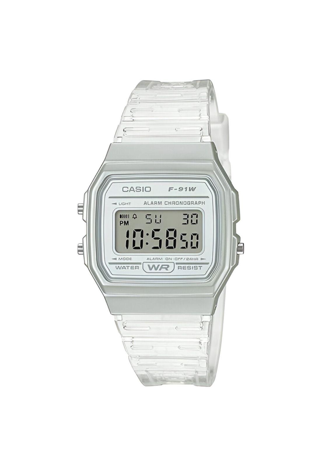 Reloj Digital Casio Mujer Silver F-91WS-7DF-1