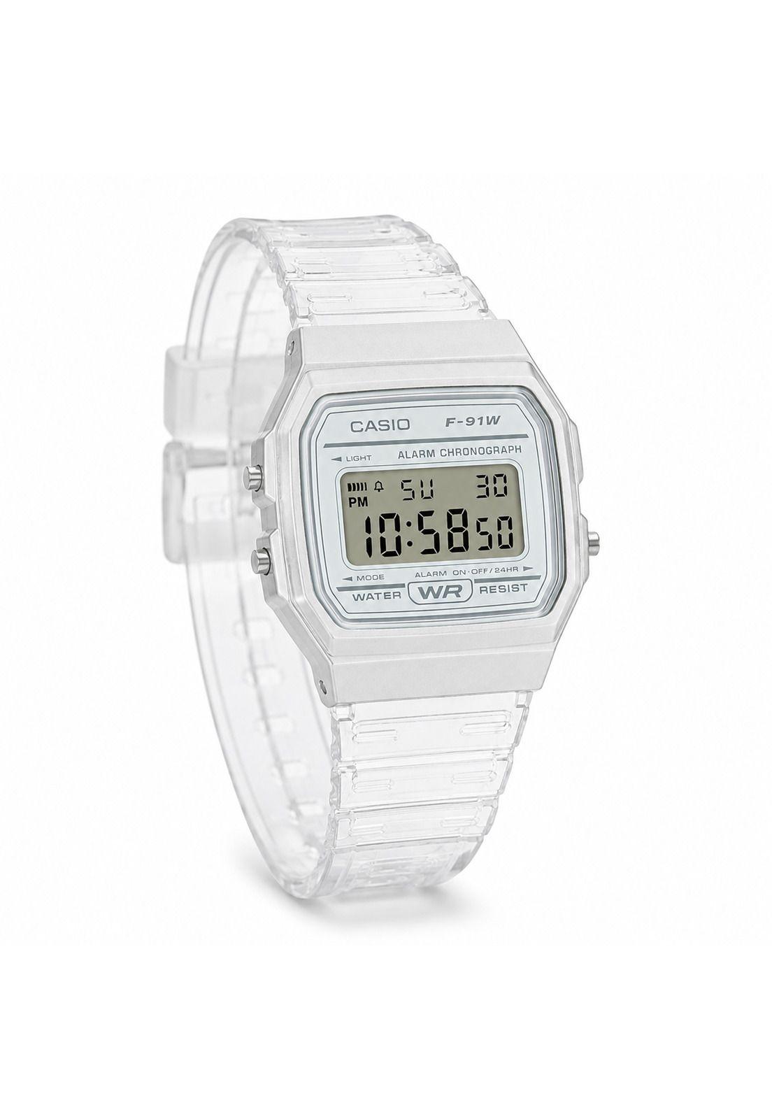 Reloj Digital Casio Mujer Silver F-91WS-7DF-2