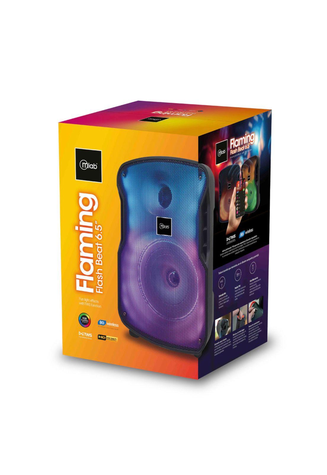Parlante Bluetooth Flaming Flash Full RGB Llightning 20W RMS-9
