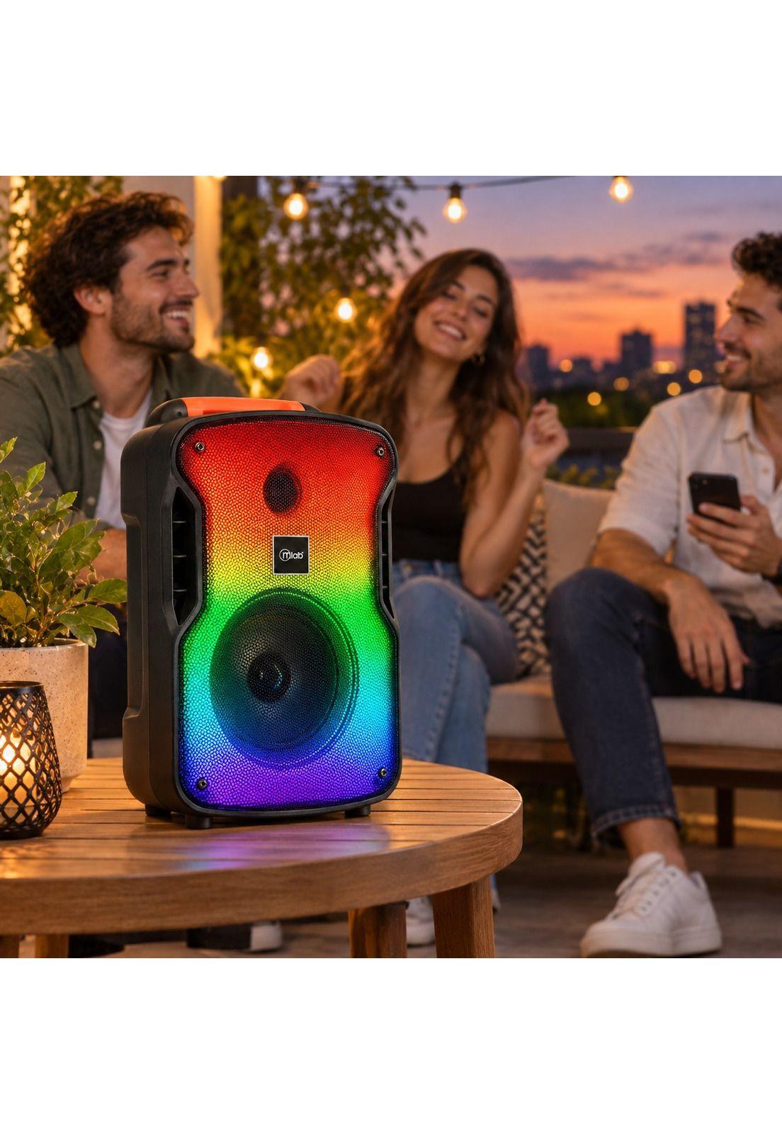 Parlante Bluetooth Flaming Flash Full RGB Light 20W RMS-8