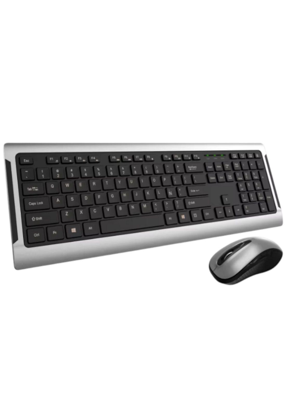 Teclado y Mouse Inalambrico Teclas Planas Tecmaster LD100-3